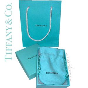 Tiffany & Co. Jewelry Packaging : Box + Storage Pouch + Bag